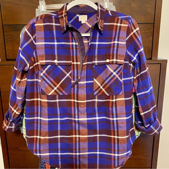 JCrew plaid flannel pullover - Picture 8 of 8
